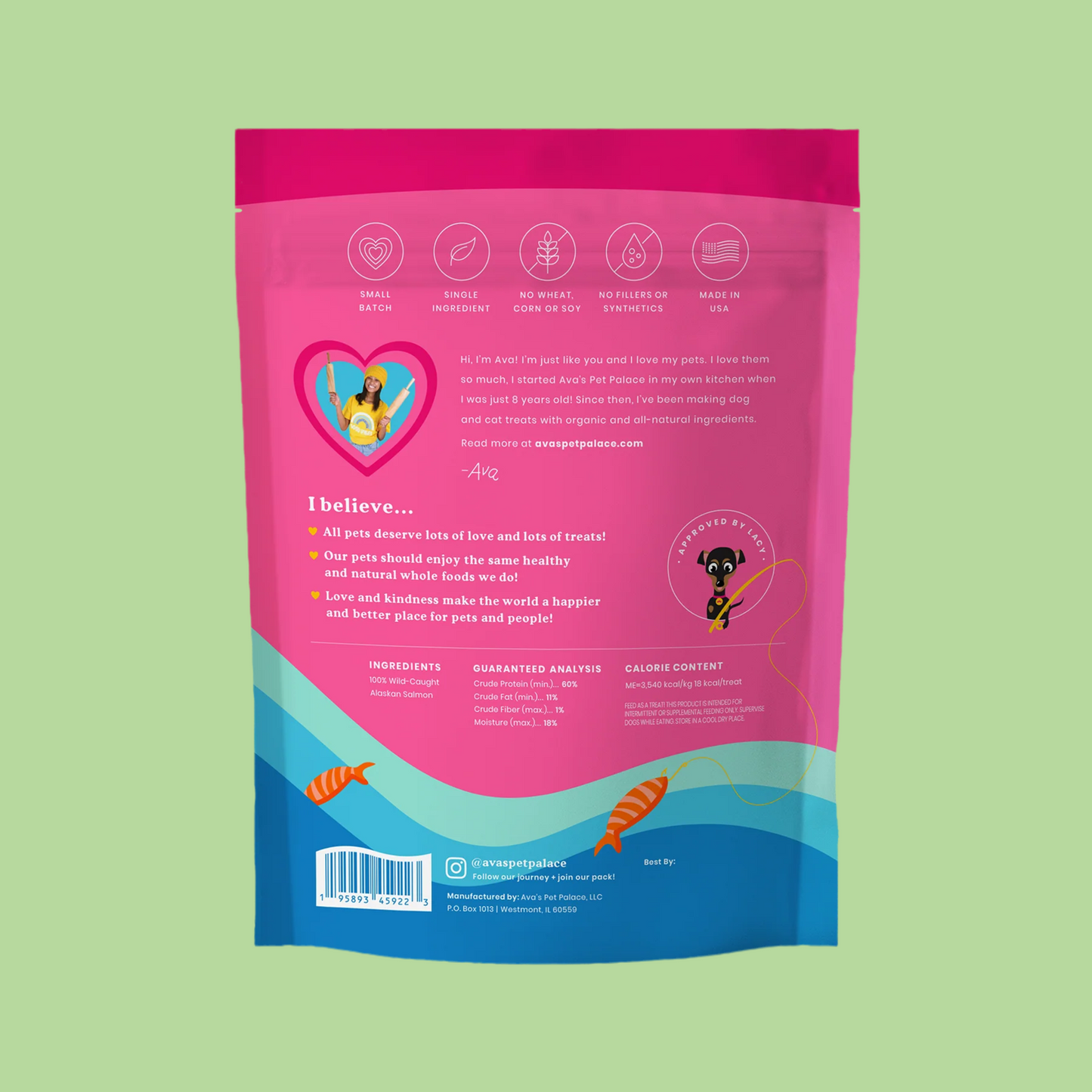 Ava's Snappin' Salmon Treats