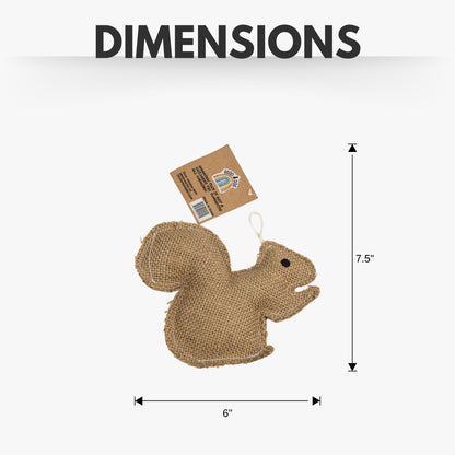 Squirrel Toy Jute Material