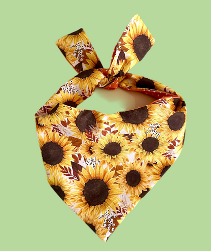Sunflower dog bandana
