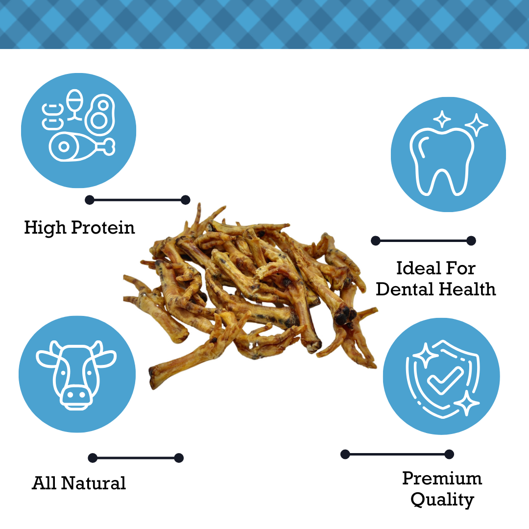 All-Natural Chicken Feet Dog Treats