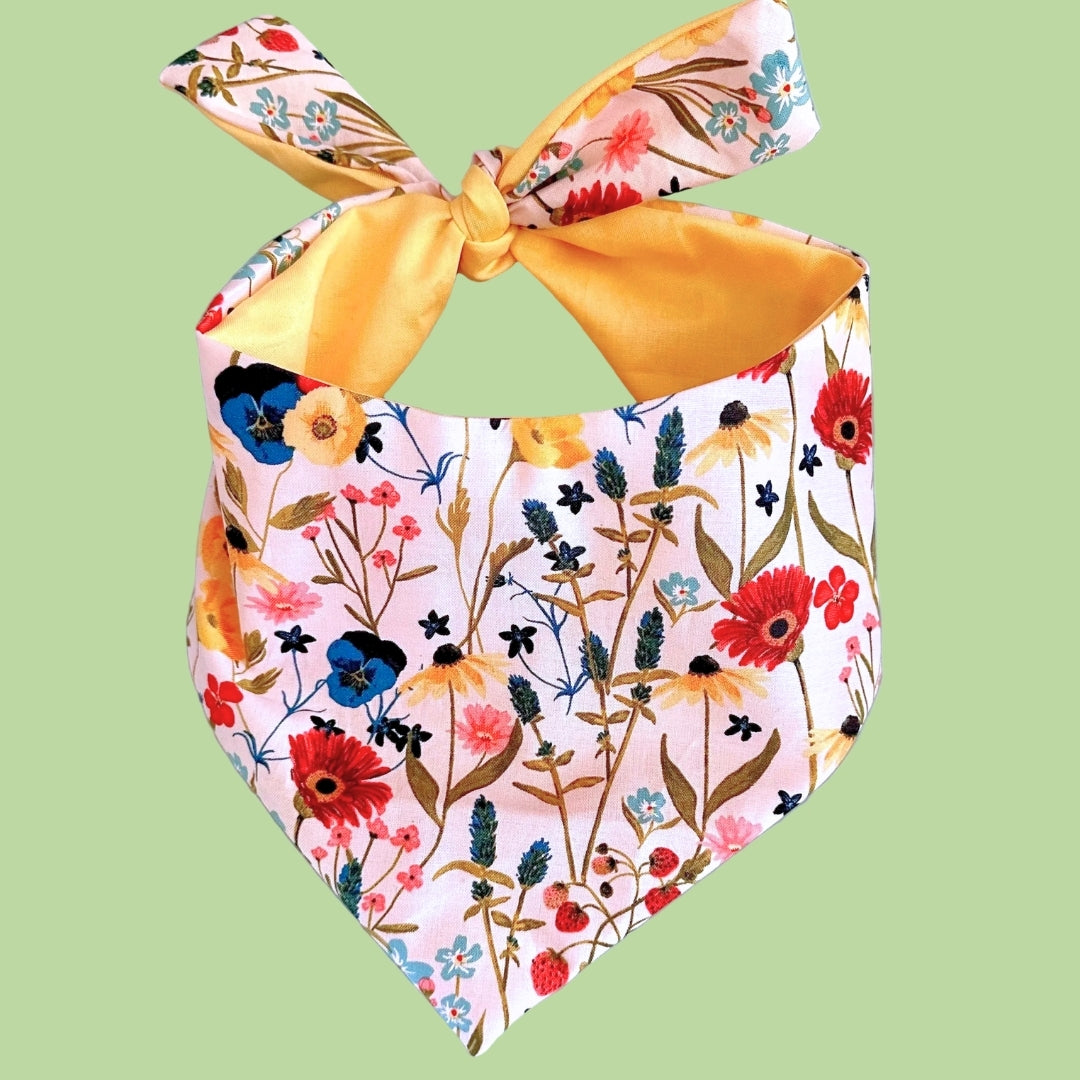 Spring Flowers Dog Bandana New Arrivals