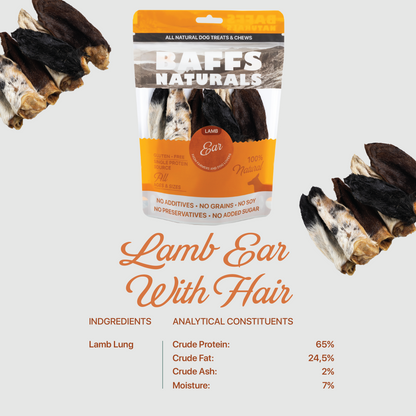 All-Natural Premium Lamb Ear Dog Chews