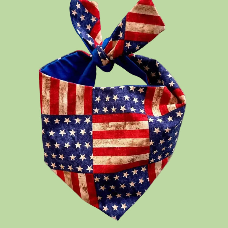 American flag patterned bandana