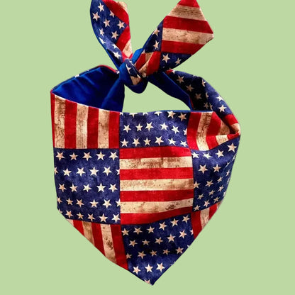 American flag patterned bandana
