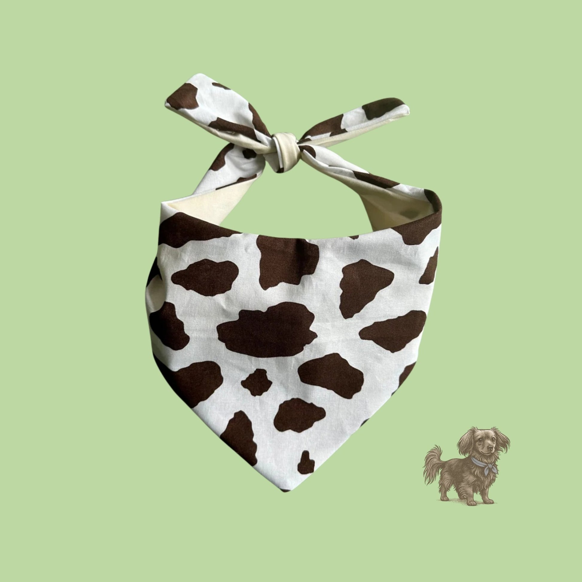 Cow print bandana